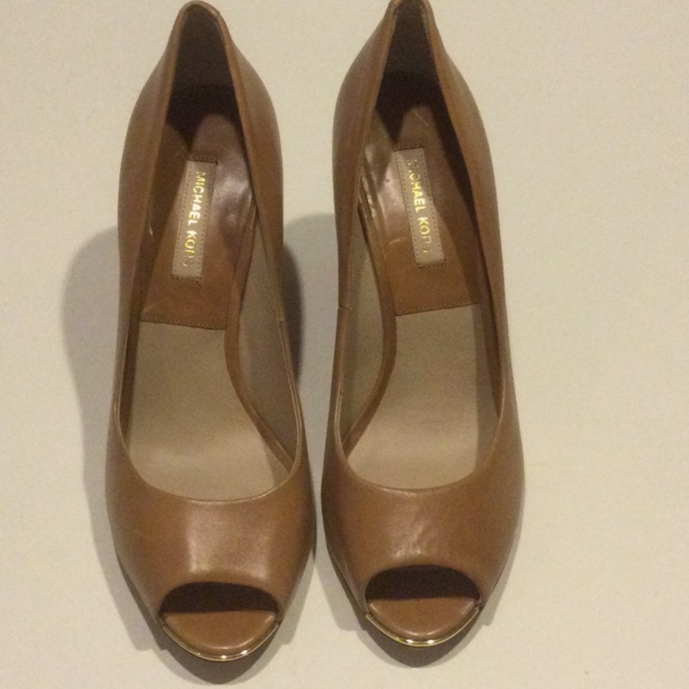 Michael Kors Leather Wedges